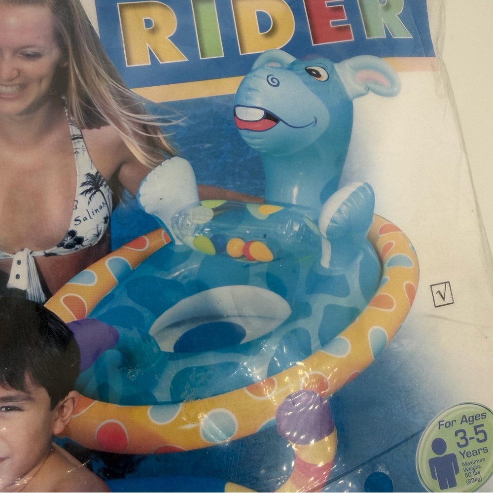 Inflatable Donkey See-Me-Sit Pool Rider